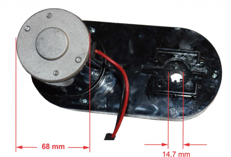 Motor roata cu angrenaj 24V model MY4645, 3250rpm [5]