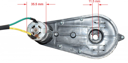 Motor roata cu angrenaj 12V pentru Mercedes X-Class, Unimog, Buggy, model WW-1, 10000rpm [7]
