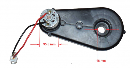 Motor roata cu angrenaj 12V, 12000rpm, Can-Am Maverick [4]