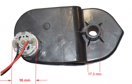 Motor roata cu angrenaj 24V, 22000rpm, 240W, Can-Am Maverick [4]