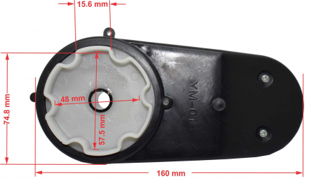 Motor roata cu angrenaj 6V, model YM-01, 9000rpm [5]
