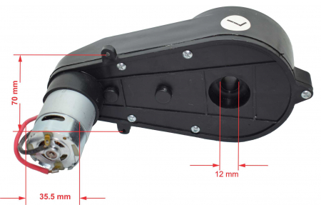 Motor roata cu angrenaj universal 12V model JY, 12000rpm [6]
