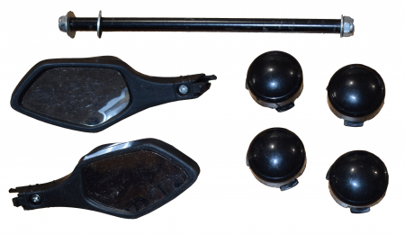 Oglinzi retrovizoare - Set oglinzi, teava roata fata, capace roti Premier Sport