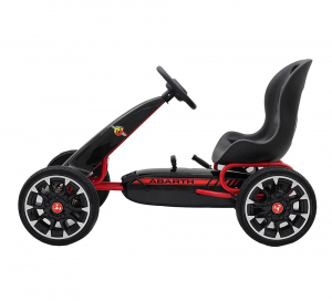 Kart Abarth negru cu pedale pentru copii [2]