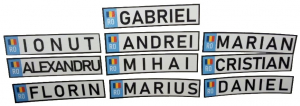 Set 2 numere personalizate pentru masinute electrice [2]