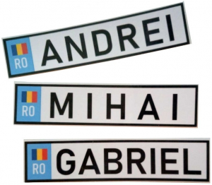 Set 2 numere personalizate pentru masinute electrice [3]