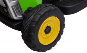 Tractor electric cu remorca Premier Farm, 12V, roti cauciuc EVA, verde [17]