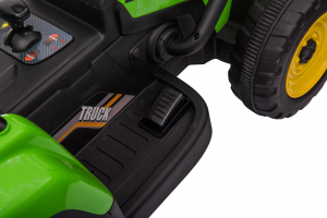 Tractor electric cu remorca Premier Farm, 12V, roti cauciuc EVA, verde [23]