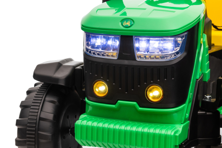 Tractor electric Premier Hercules, 12V, roti cauciuc EVA, verde [15]