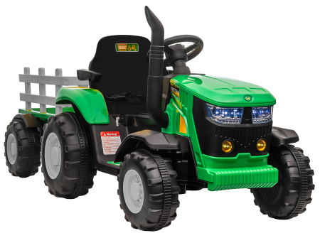 Tractor electric Premier Hercules, 12V, roti cauciuc EVA, verde [18]