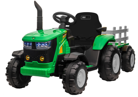Tractoare electrice - Tractor electric Premier Hercules, 12V, roti cauciuc EVA, verde