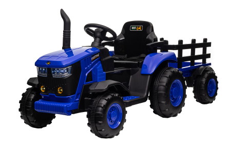Tractoare electrice - Tractor electric Premier Hercules, 12V, roti cauciuc EVA, albastru