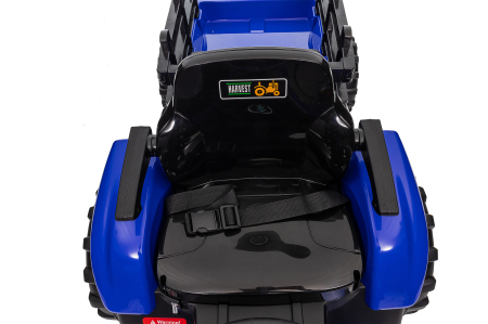 Tractor electric Premier Hercules, 12V, roti cauciuc EVA, albastru [15]