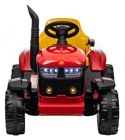 Tractor electric Premier Hercules, 12V, roti cauciuc EVA, rosu [2]