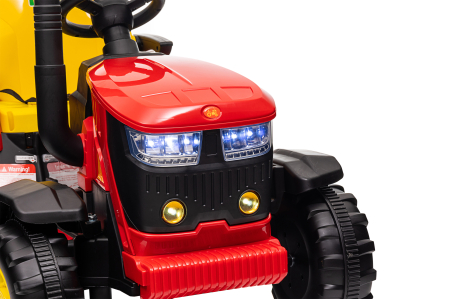 Tractor electric Premier Hercules, 12V, roti cauciuc EVA, rosu [17]