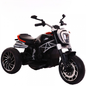 Motociclete electrice - Motocicleta electrica cu 3 roti Premier Retro, 6V, 2 motoare, MP3, negru