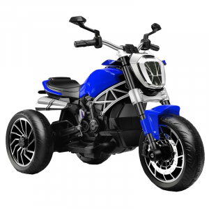 Motociclete electrice - Motocicleta electrica cu 3 roti Premier Retro, 6V, 2 motoare, MP3, albastru