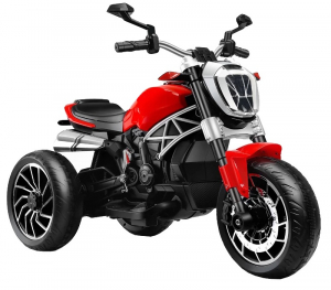 Motociclete electrice - Motocicleta electrica cu 3 roti Premier Retro, 6V, 2 motoare, MP3, rosu