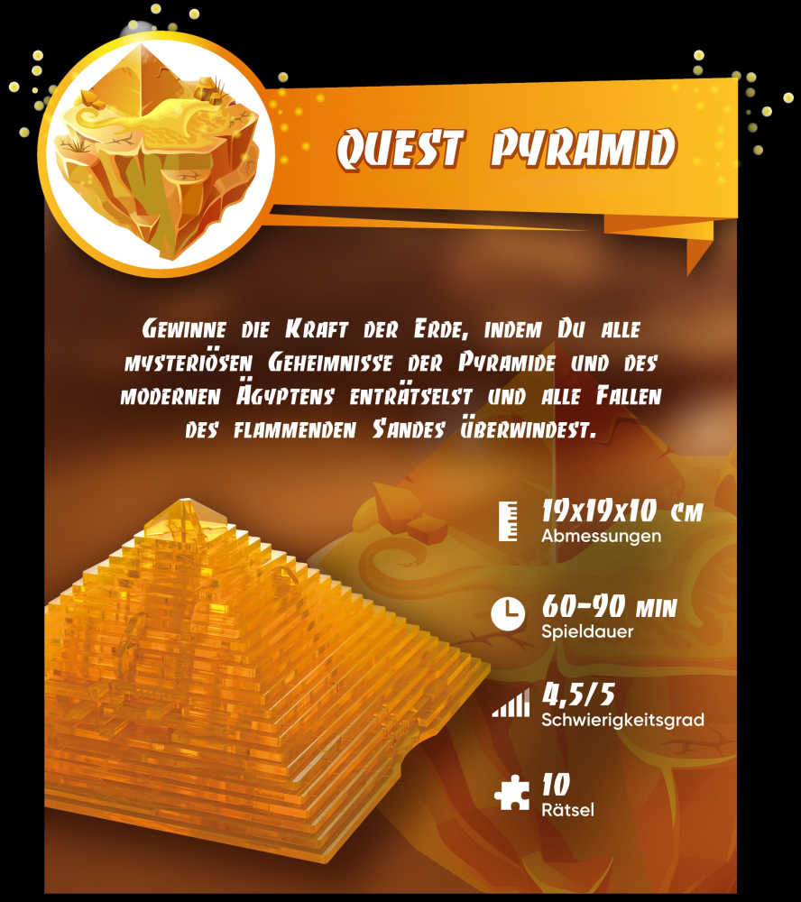 ESC WELT - Quest Pyramid Flaming Sand - Puzzle 3D Plexiglas - Colecție Limitată [3]