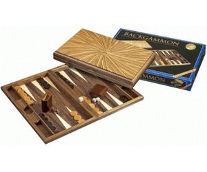 Set joc table / backgammon - lemn de arbore de cauciuc Mykonos - 49x60 cm - Imperfect [4]