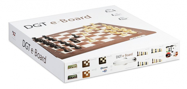 Tabla de sah electronica DGT (USB) walnut/piese Classic [3]