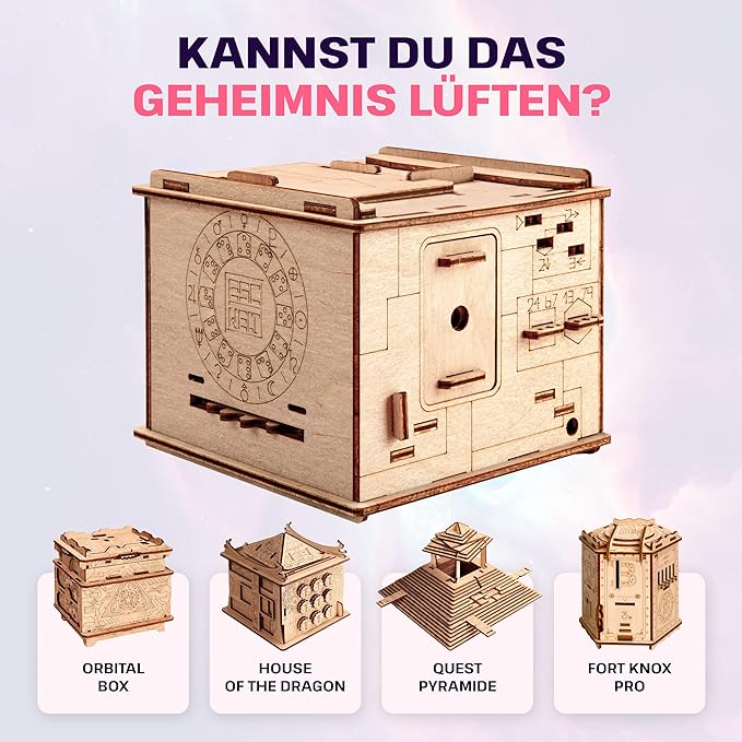 ESC WELT -Space Box - 3D Puzzle cu compartiment SECRET - Joc de gândire pentru adulți și adolescenți - Lemn ecologic -  [4]