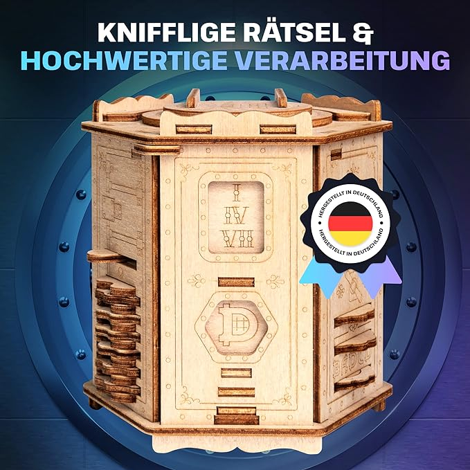 ESC WELT Fort Knox Box Pro - 3D Puzzle cu compartiment SECRET - Cadouri pentru adulți și copii [3]