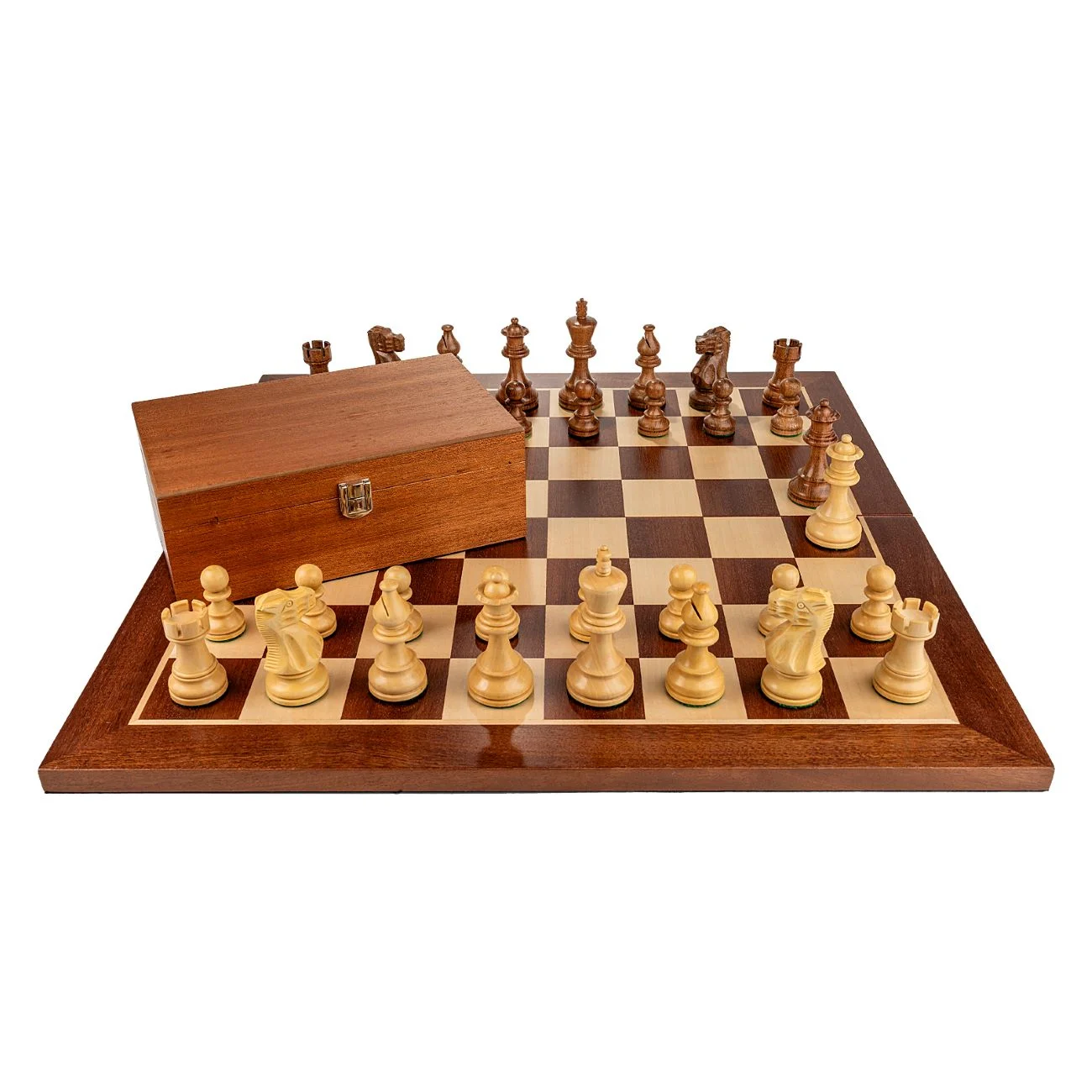 Piese Staunton 6 American Classic cu Tabla pliabilă - lemn no 6 - mahon + cutie la alegere (opțional) [4]