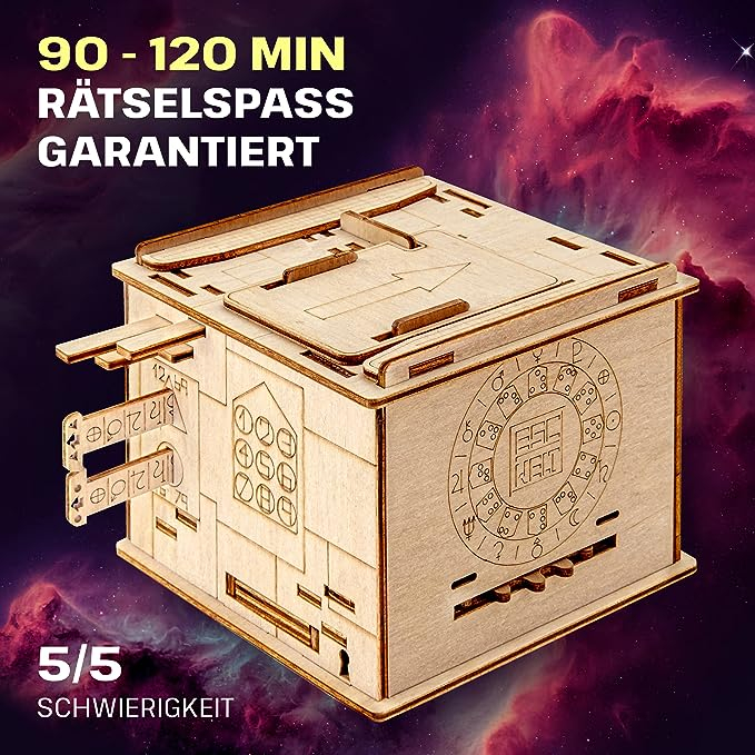 ESC WELT -Space Box - 3D Puzzle cu compartiment SECRET - Joc de gândire pentru adulți și adolescenți - Lemn ecologic -  [2]
