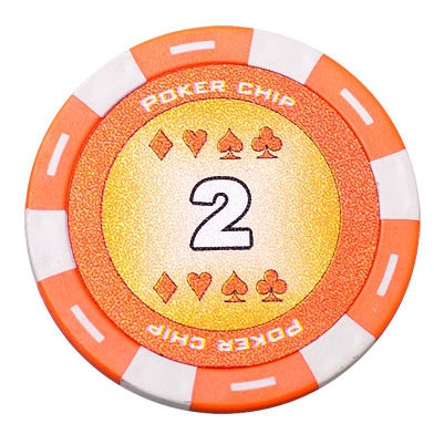 Jeton Poker Chip 11.5g - Culoare Portocaliu - inscriptionat (2) [2]