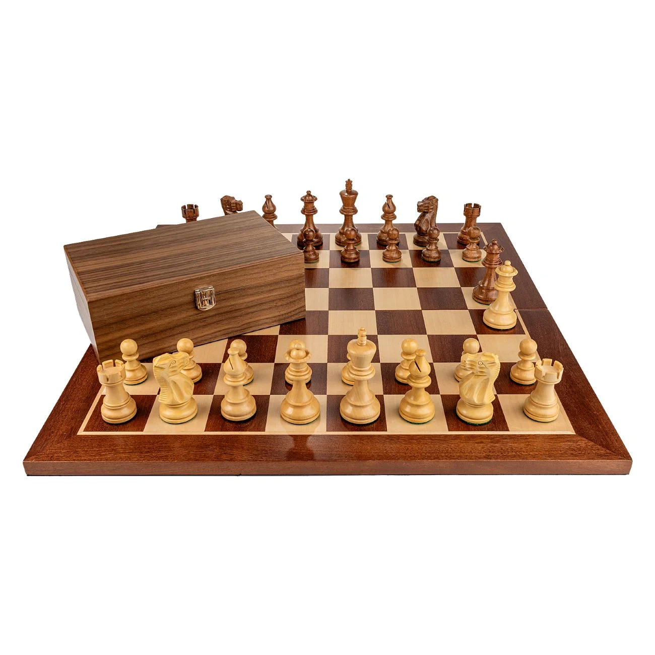 Piese Staunton 6 American Classic cu Tabla pliabilă - lemn no 6 - mahon + cutie la alegere (opțional) [3]