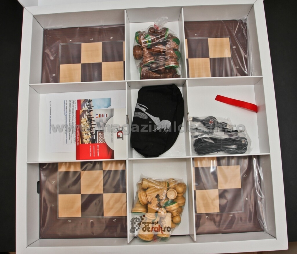 Tabla de sah electronica DGT (USB) walnut/piese Timeless [2]