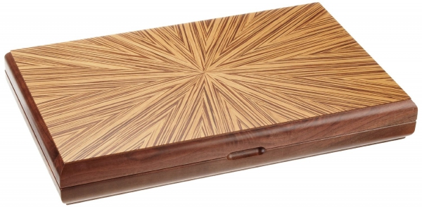 Set joc table / backgammon - lemn de arbore de cauciuc Mykonos - 49x60 cm [1]