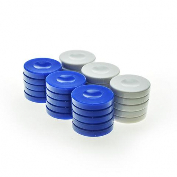 Puluri joc de table- Plastic Albastru - 37mm [1]