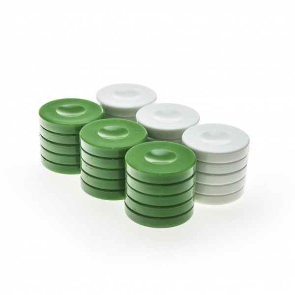 Puluri joc de table- Plastic Verde - 37mm [1]