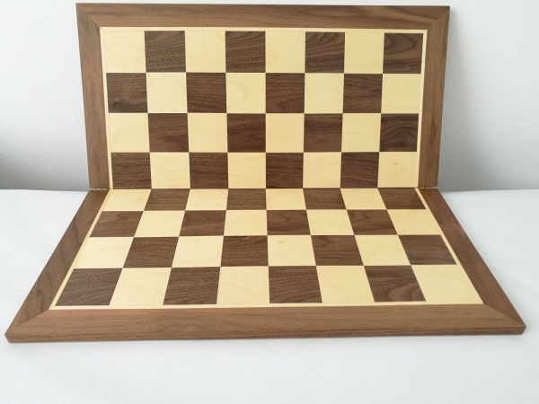 Tabla sah lemn pliabila - inlaid nuc artar