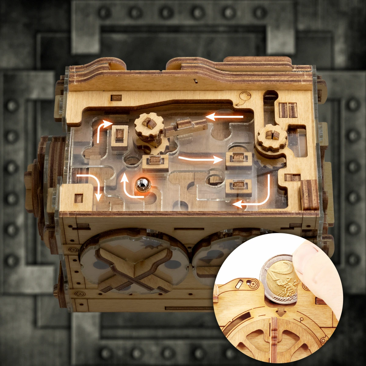 A-maze-ing Safe - Marble Run Puzzle Money Box [5]