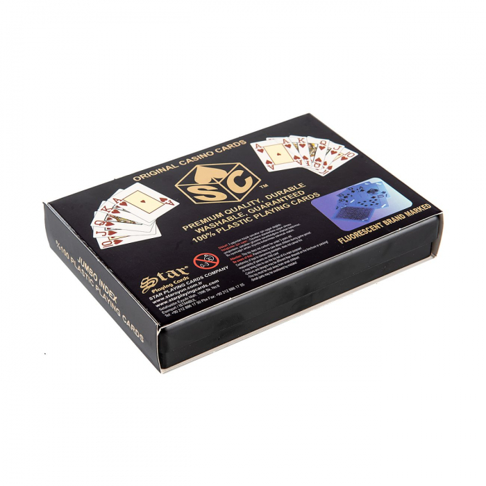 Carti de joc din 100 % plastic  Original Casino Poker [2]