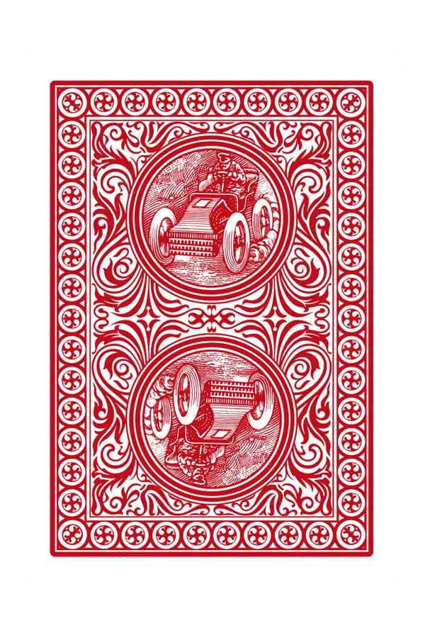 Cărți de joc POKER Golden Trophy - 100% Plastic - Albastru / Roșu [4]