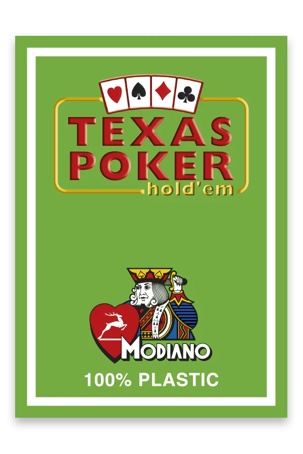 Carti de joc TEXAS POKER - 100% Plastic - Modiano