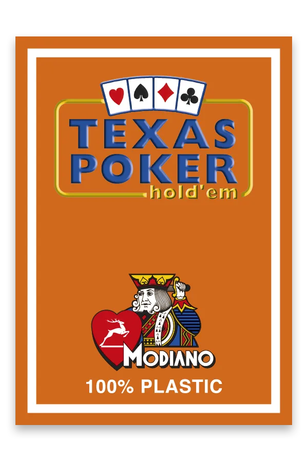 Carti de joc TEXAS POKER - 100% Plastic - Modiano