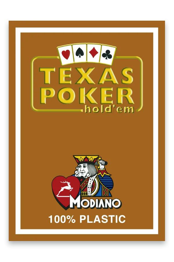 Carti de joc TEXAS POKER - 100% Plastic - Modiano