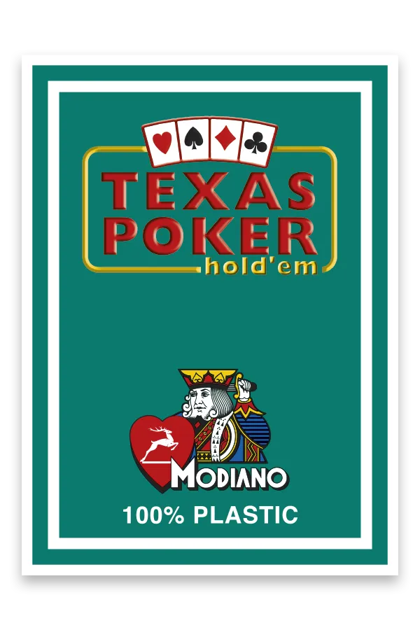 Carti de joc TEXAS POKER - 100% Plastic - Modiano