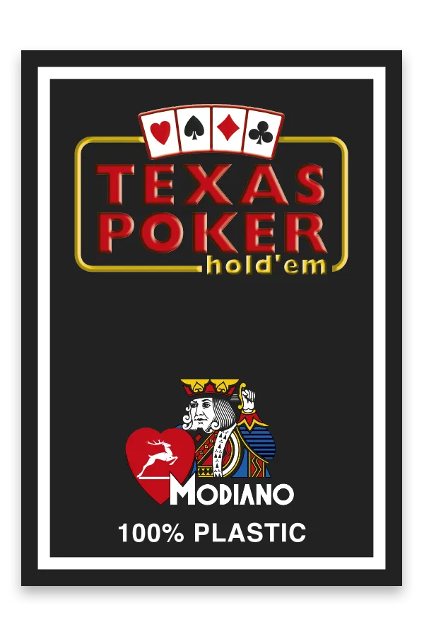 Carti de joc TEXAS POKER - 100% Plastic - Modiano