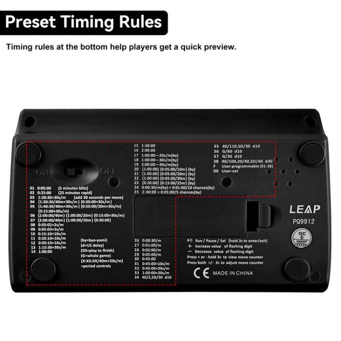 Ceas de sah digital Leap Advanced [2]