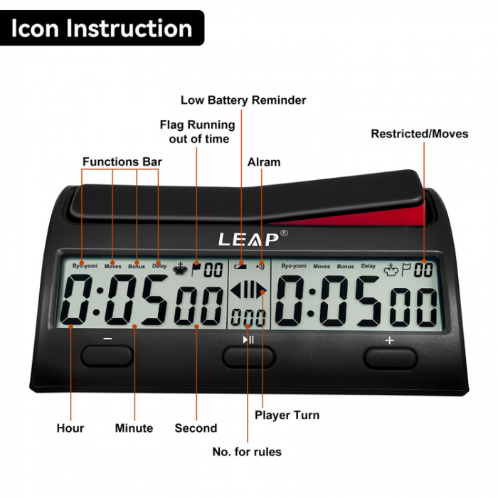 Ceas de sah digital Leap Advanced [3]