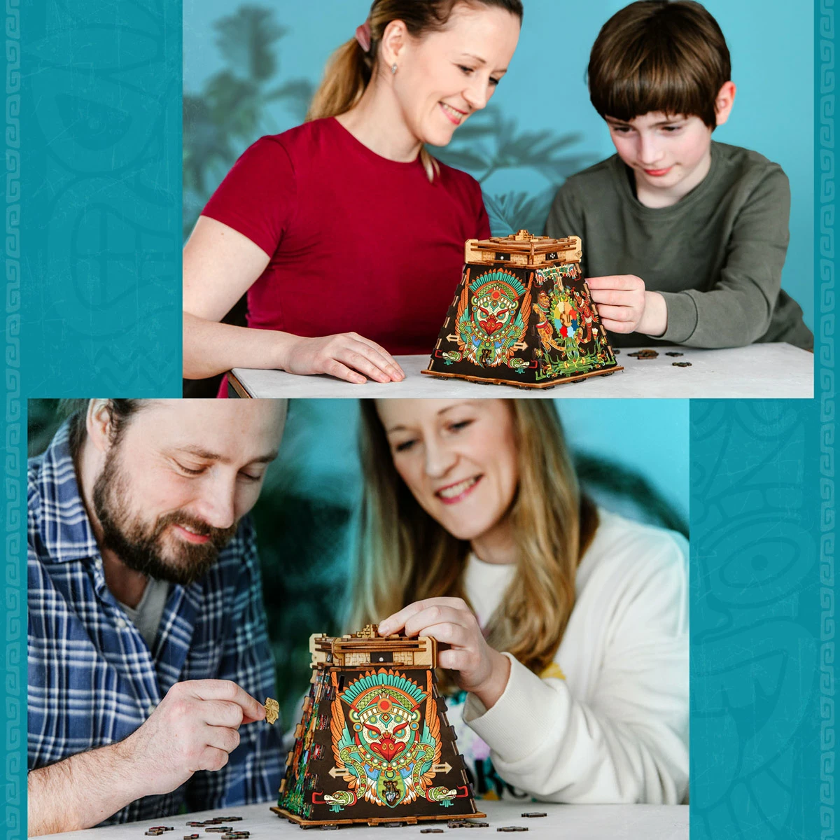 Cluepuzzle - Pyramid of the Sun. Jigsaw puzzle box [5]