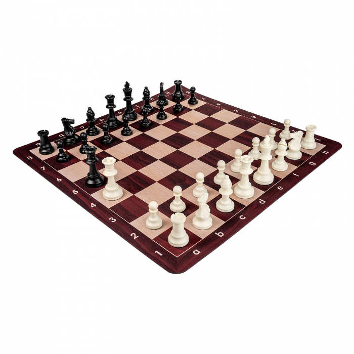 Combo Mousepad: Piese Staunton 6 Weighted +Tabla mousepad imitatie lemn + Gentuta cu fermoar [2]