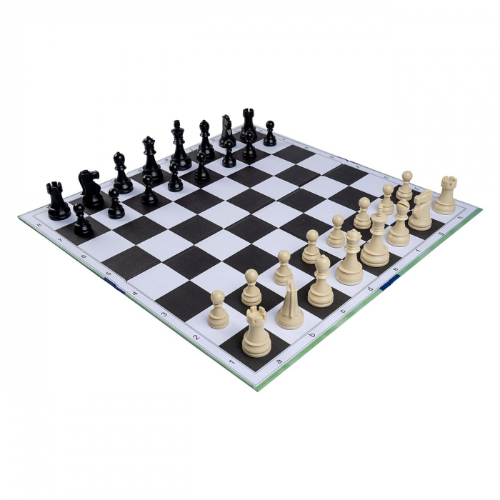 Combo set DGT 5: Tabla sah din carton pliabila in 4+Piese de sah din plastic no. 5 DGT [2]