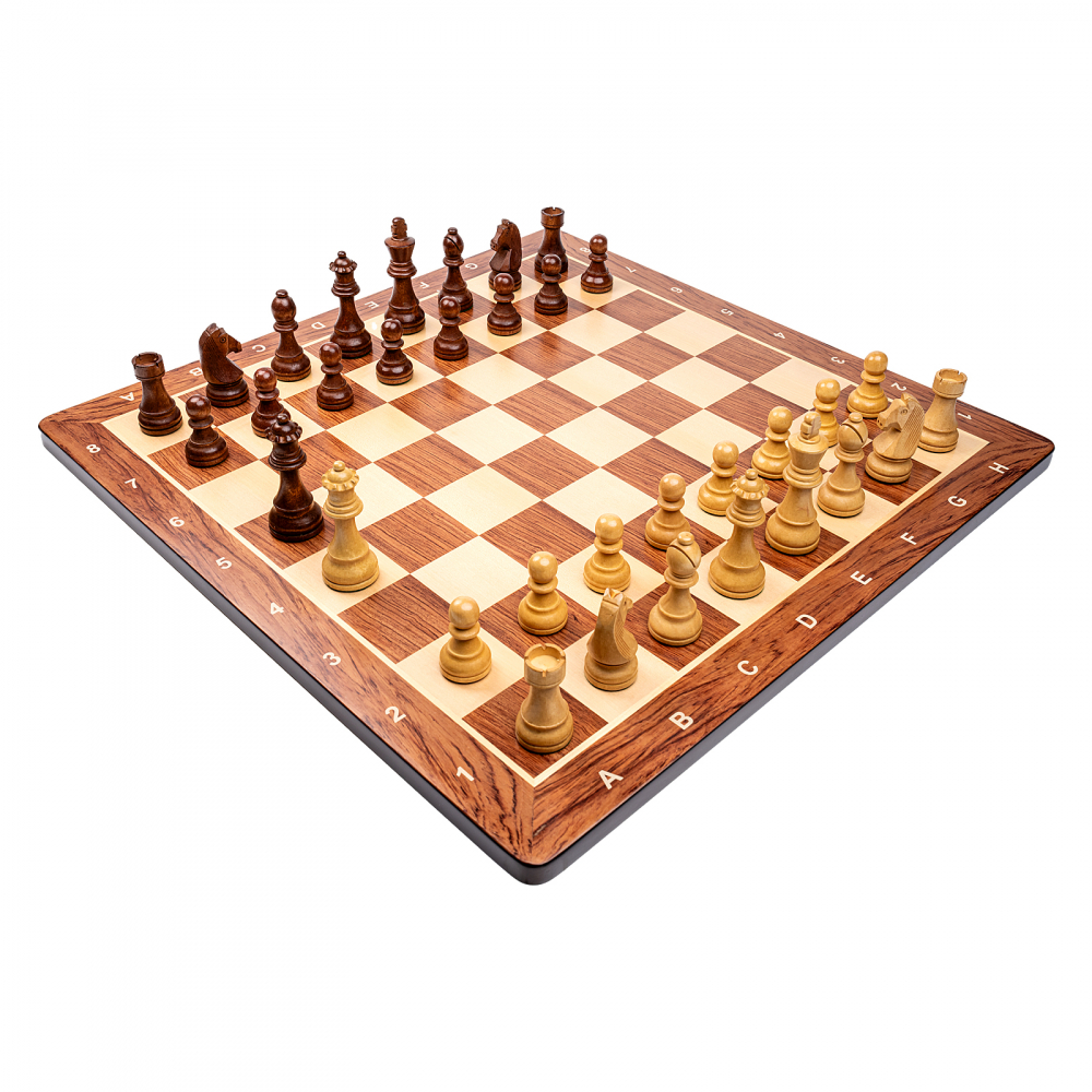 Combo set sah cu piese Staunton 6 Clasic si tabla lemn de padauk [5]
